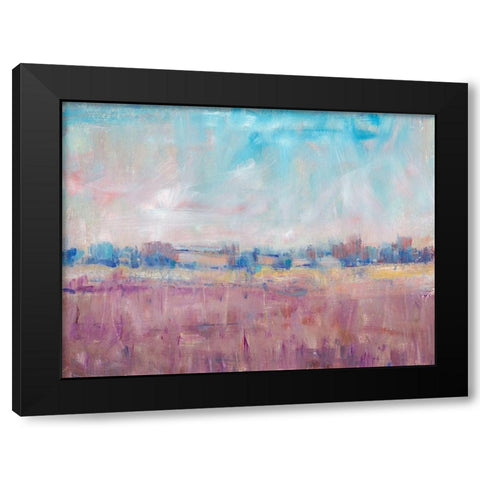 Indigo Gathering I Black Modern Wood Framed Art Print with Double Matting by OToole, Tim