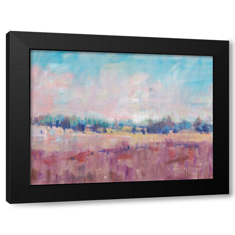 Indigo Gathering II Black Modern Wood Framed Art Print with Double Matting by OToole, Tim