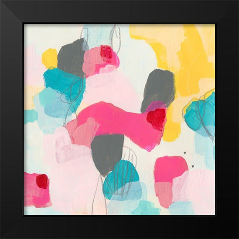 Linear Reaction II Black Modern Wood Framed Art Print by Vess, June Erica