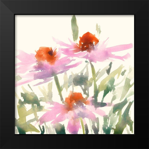 Daisy Garden Views I Black Modern Wood Framed Art Print by Dixon, Samuel