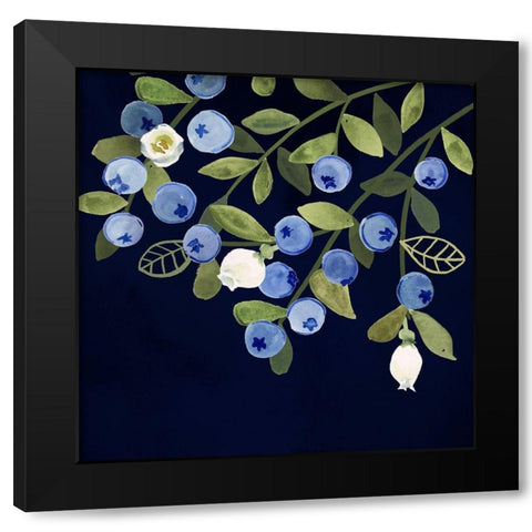 Fresh Fruit VI Black Modern Wood Framed Art Print with Double Matting by Borges, Victoria