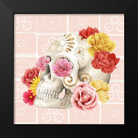 Fiesta de la Vida Muertos III Black Modern Wood Framed Art Print by Popp, Grace