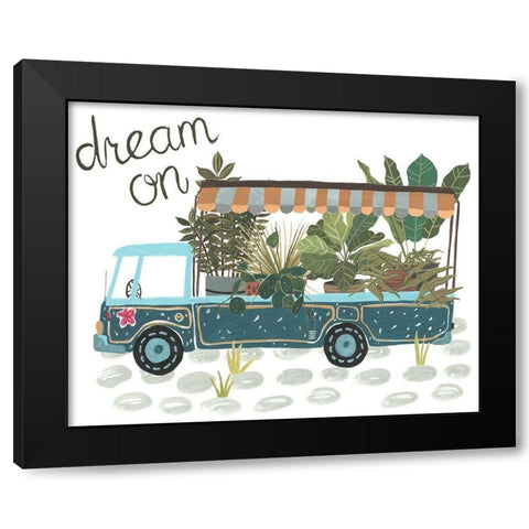 Hit the Road I Black Modern Wood Framed Art Print with Double Matting by Wang, Melissa