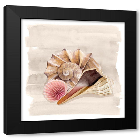 Ocean Keepsake II Black Modern Wood Framed Art Print with Double Matting by Popp, Grace