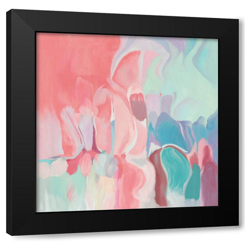 Melodies Black Modern Wood Framed Art Print by Orlov, Irena
