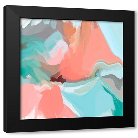 Only a Love Black Modern Wood Framed Art Print by Orlov, Irena
