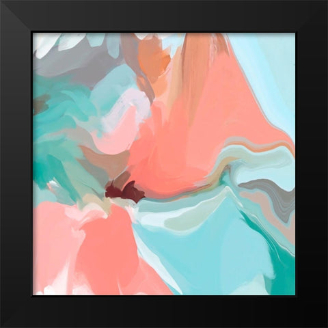 Only a Love Black Modern Wood Framed Art Print by Orlov, Irena