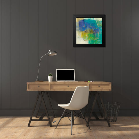 Perched I Black Modern Wood Framed Art Print by Jachimiec, Sue