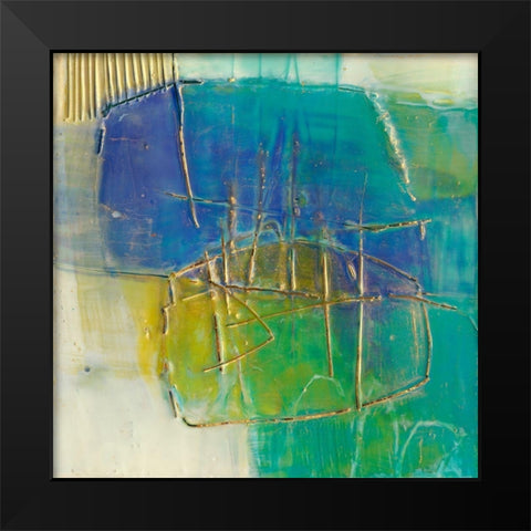 Perched I Black Modern Wood Framed Art Print by Jachimiec, Sue