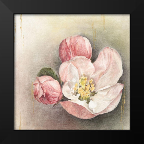 Enlightenment Blossom I Black Modern Wood Framed Art Print by Liama, Lily