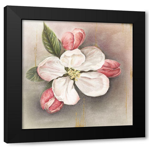 Enlightenment Blossom II Black Modern Wood Framed Art Print by Liama, Lily