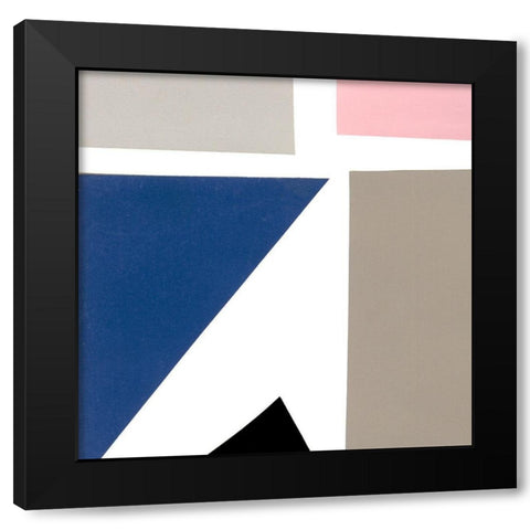 Color Blocks I Black Modern Wood Framed Art Print by Ludwig, Alicia