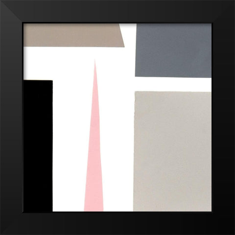 Color Blocks IV Black Modern Wood Framed Art Print by Ludwig, Alicia