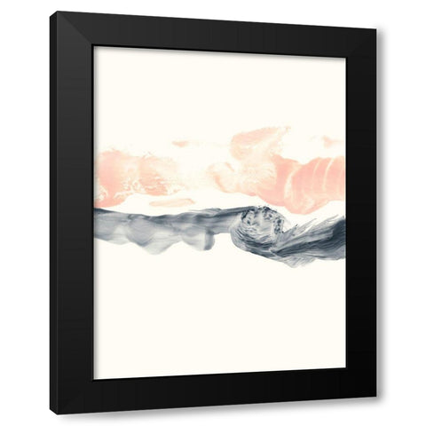 Blush Divide I Black Modern Wood Framed Art Print by Harper, Ethan