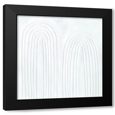 Dos Arcoiris I Black Modern Wood Framed Art Print with Double Matting by Scarvey, Emma