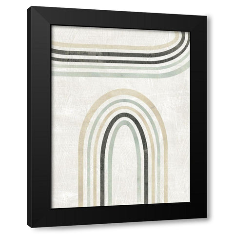 Modern Arc in Color III Black Modern Wood Framed Art Print by Vess, June Erica