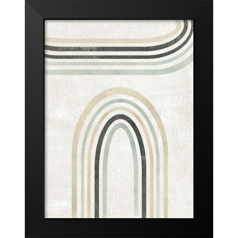 Modern Arc in Color III Black Modern Wood Framed Art Print by Vess, June Erica