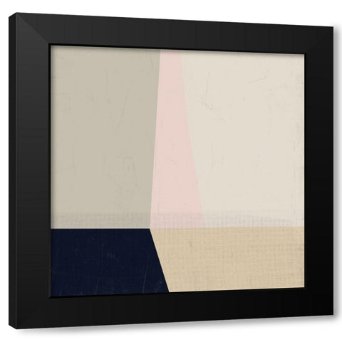 Color Plain I Black Modern Wood Framed Art Print by Vess, June Erica