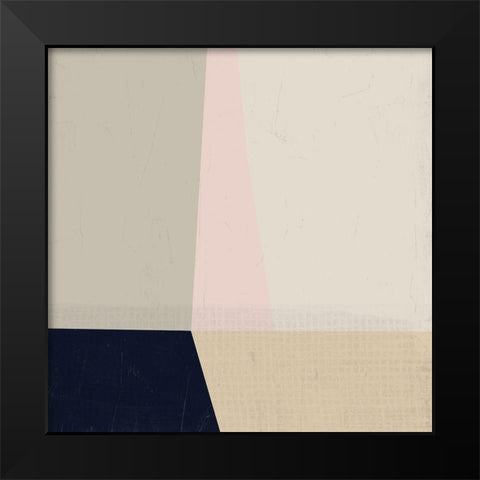 Color Plain I Black Modern Wood Framed Art Print by Vess, June Erica