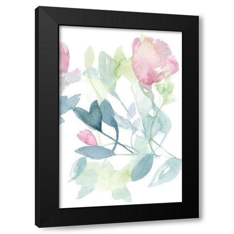Peony in Light II Black Modern Wood Framed Art Print by Goldberger, Jennifer