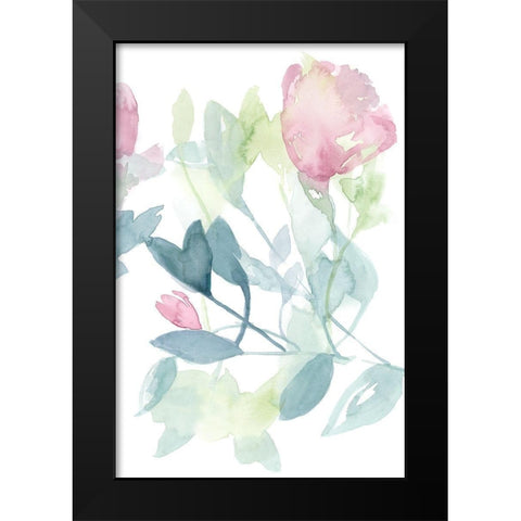 Peony in Light II Black Modern Wood Framed Art Print by Goldberger, Jennifer