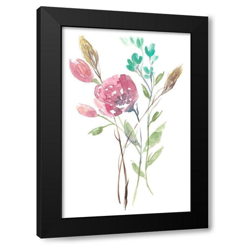 Late Season Bouquet I Black Modern Wood Framed Art Print by Goldberger, Jennifer