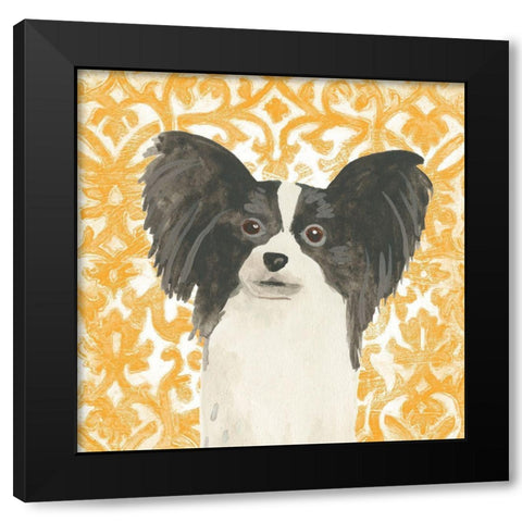 Parlor Pooches III Black Modern Wood Framed Art Print by Vess, June Erica