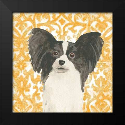 Parlor Pooches III Black Modern Wood Framed Art Print by Vess, June Erica