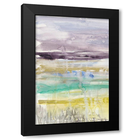 Purple Coast I Black Modern Wood Framed Art Print by Goldberger, Jennifer