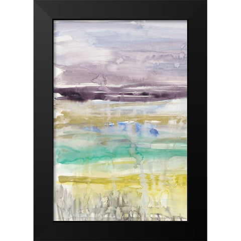 Purple Coast I Black Modern Wood Framed Art Print by Goldberger, Jennifer