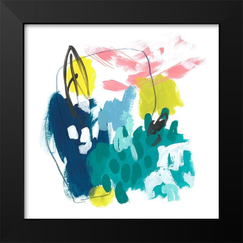 Chromatic Sketch I Black Modern Wood Framed Art Print by Vess, June Erica