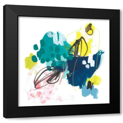 Chromatic Sketch II Black Modern Wood Framed Art Print with Double Matting by Vess, June Erica
