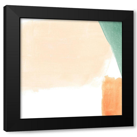 Color Swatch I Black Modern Wood Framed Art Print by Vess, June Erica