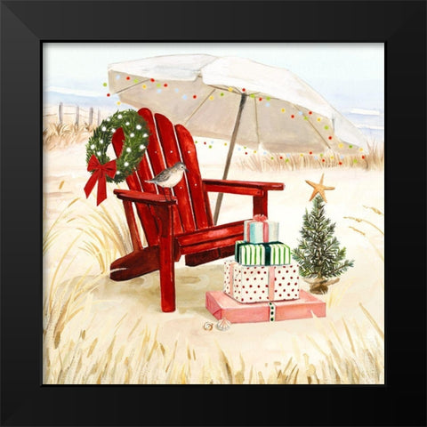 Christmas Coast II Black Modern Wood Framed Art Print by Borges, Victoria