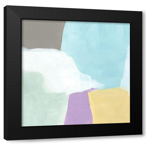 Cloud Block I Black Modern Wood Framed Art Print with Double Matting by Vess, June Erica