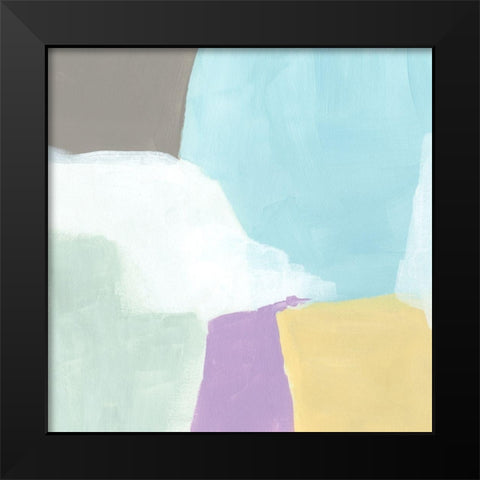 Cloud Block I Black Modern Wood Framed Art Print by Vess, June Erica