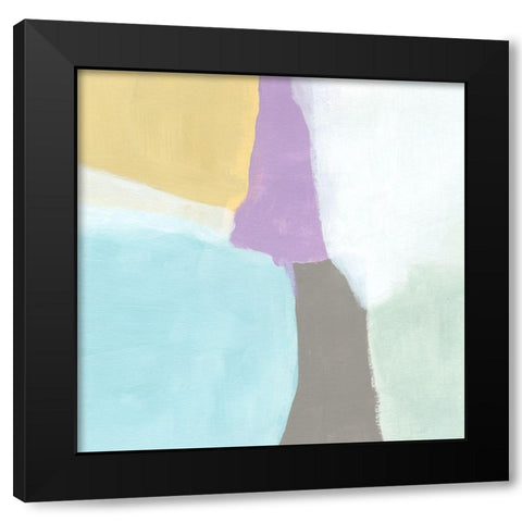 Cloud Block II Black Modern Wood Framed Art Print by Vess, June Erica