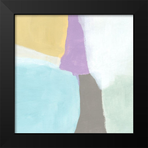 Cloud Block II Black Modern Wood Framed Art Print by Vess, June Erica