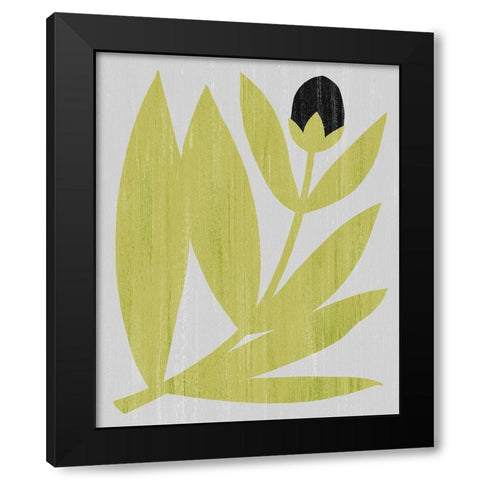 Flower Cutting II Black Modern Wood Framed Art Print with Double Matting by Popp, Grace