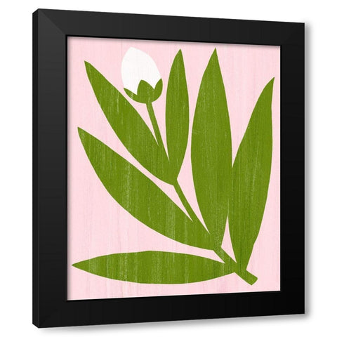 Flower Cutting IV Black Modern Wood Framed Art Print with Double Matting by Popp, Grace