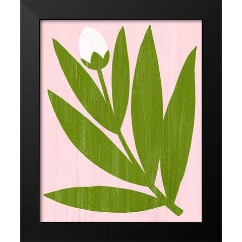 Flower Cutting IV Black Modern Wood Framed Art Print by Popp, Grace