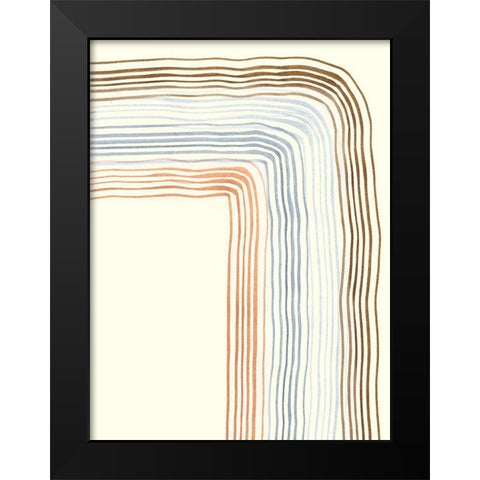 Imperfect Lines II Black Modern Wood Framed Art Print by Ludwig, Alicia
