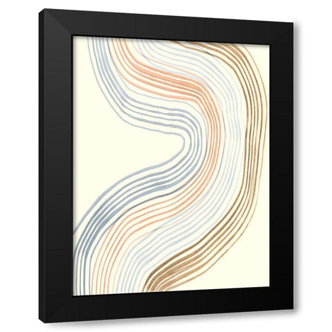 Imperfect Lines III Black Modern Wood Framed Art Print with Double Matting by Ludwig, Alicia