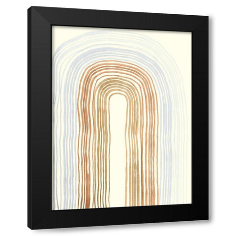 Imperfect Lines IV Black Modern Wood Framed Art Print with Double Matting by Ludwig, Alicia