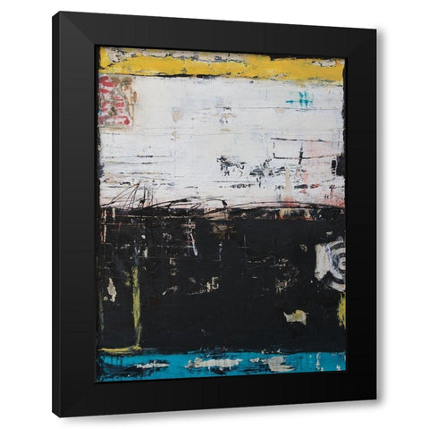 Down and Dirty Black Modern Wood Framed Art Print by Ashley, Erin