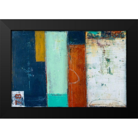 Booby Trap Black Modern Wood Framed Art Print by Ashley, Erin