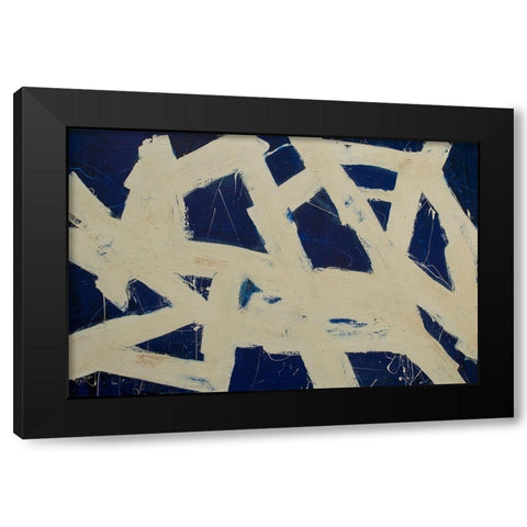 In the Rhythm Black Modern Wood Framed Art Print by Ashley, Erin