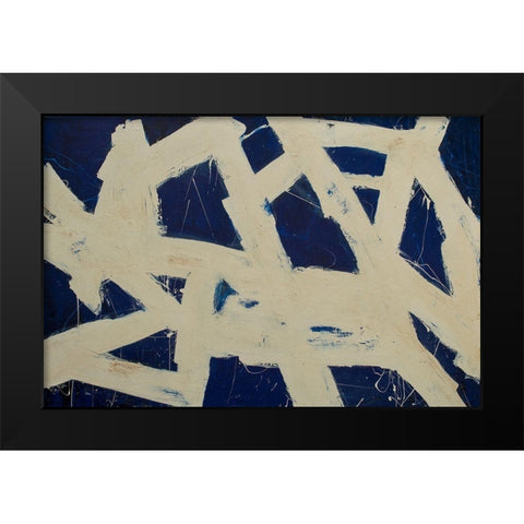 In the Rhythm Black Modern Wood Framed Art Print by Ashley, Erin