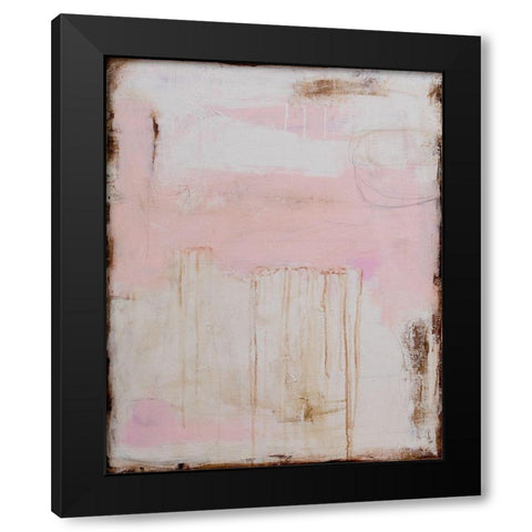 Soft Sounds Black Modern Wood Framed Art Print by Ashley, Erin