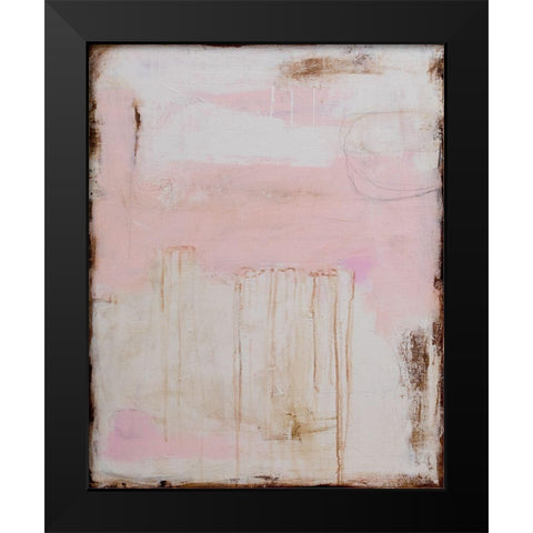 Soft Sounds Black Modern Wood Framed Art Print by Ashley, Erin